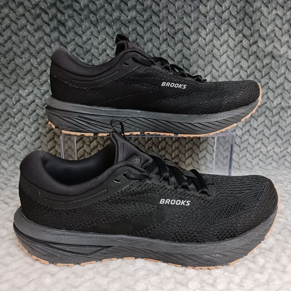Brooks Revel 7 Women's Black Gum Walking Running Sneakers Shoes Size 8.5